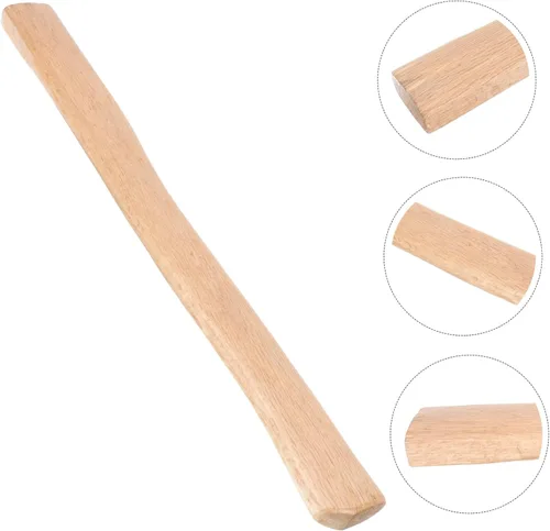 Vista 7 de Mango de hacha de madera de 19.68 pulgadas, mango de hacha de repuesto para corte de leña y camping, pieza de madera ergonómica duradera con fácil