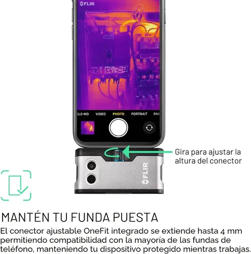 Vista 3 de FLIR One - Cámara de Imágenes térmicas para teléfonos inteligentes Android (USB-C), Super Resolución 240x180 (IR nativa 80x60)