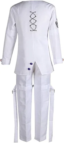 Vista 2 de MYYH Disfraz de anime Ouma Kokichi Cosplay Halloween (L) blanco, Blanco