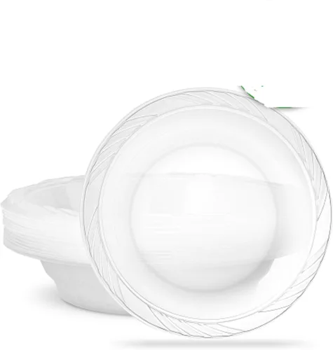 Vista 10 de PLASTICPRO - Cuencos desechables de plástico transparente de 18 onzas, Premium, para fiesta, Pack de 20
