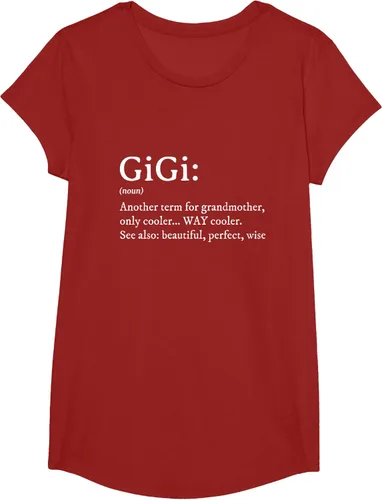 Vista 53 de Gigi Definition - Camiseta de regalo para abuela, cumpleaños y abuela, Negro