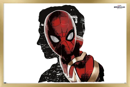 Vista 16 de Trends International Marvel Spider-Man: No Way Home - Póster de pared de espacio negativo, 14.725 x 22.375 pulgadas, versión enmarcada de madera