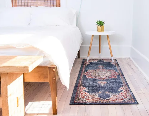 Vista 12 de Único Loom - Alfombra de la colección Utopia con estampado botánico vintage, tonos cálidos