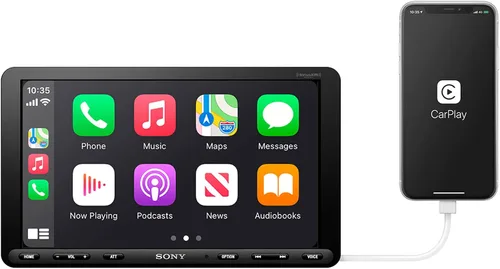 Vista 5 de Sony XAV-AX8100 Receptor multimedia flotante de 9 pulgadas con Apple Carplay/Android Auto y entrada de video HDMI