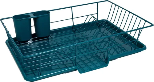 Vista 16 de Sweet Home Collection - Juego de escurridor de platos de 3 piezas que ahorra espacio: Organizador de cocina eficiente para secado rápido y Beige