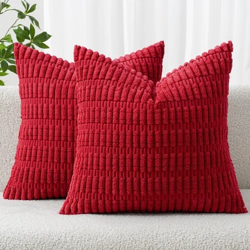 Vista 60 de MIULEE - Paquete de 2 fundas de cojín decorativas de corduroy, modernas y boho, suaves, con rayas, decoración del hogar, sofá, sala de estar, sillón