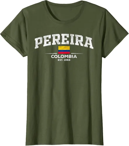 Vista 82 de Camiseta Pereira Colombia, Negro