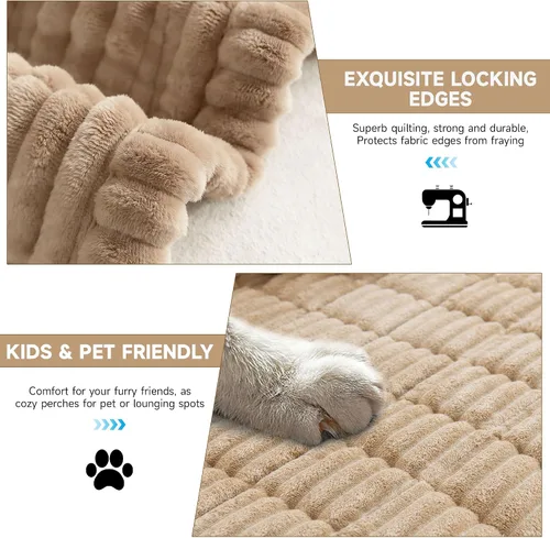 Vista 4 de OTOB Funda de sofá para perros, lavable, antideslizante, divertida funda para sofá para mascotas, protector de muebles suave y acogedor, apto