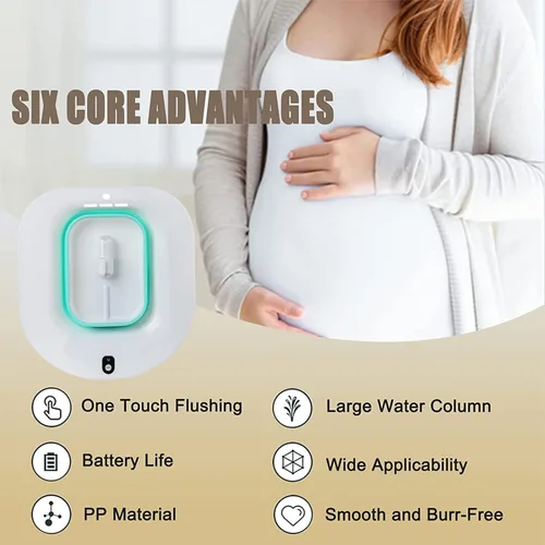 Vista 4 de Bañera eléctrica de asiento – Cuenca plegable para cuidado posparto, tina de baño para calmar y limpiar vagina y anal, hemorroides y tratamiento