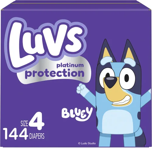 Vista 15 de Luvs Pañales - Tamaño 5, 172 unidades, Bluey Platinum Protection Baby Diaper