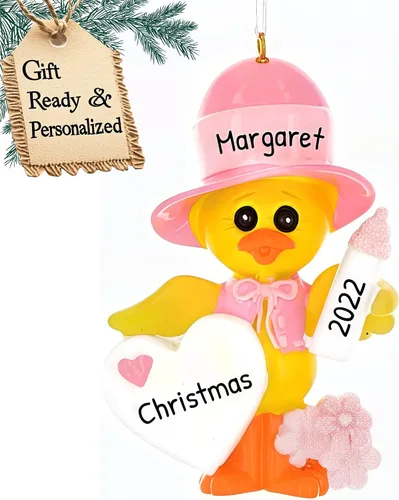 Vista 6 de Adornos personalizados para la primera Navidad del bebé 2024 – Adornos de Navidad personalizados para bebé niño, primera Navidad, adorno azul