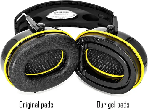 Vista 3 de Almohadillas de gel para los oídos, almohadillas de espuma viscoelástica de repuesto para auriculares 3M WorkTunes Connect (2 pares)