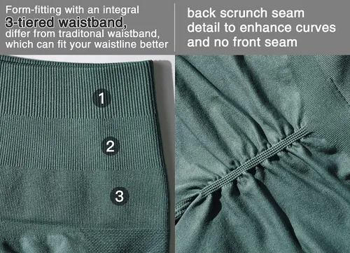 Vista 5 de YEOREO Pantalones cortos de entrenamiento sin costuras para mujer, cintura alta, intensifican correr, yoga, gimnasio, entrenamiento