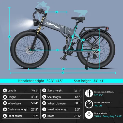 Vista 8 de 2026 AWD Electric Bike for Adults Dual Motor 5000W/3000W/1500W Peak 40MPH/32MPH Fast Ebike, Up to 70 /90 /160 Miles Long Range, 26" Full Suspension