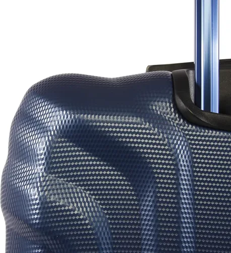 Vista 6 de Original Penguin Gibson - Juego de maleta expandible de 3 piezas con ruedas giratorias, color azul metálico, Azul metálico, Gibson - Juego de 3