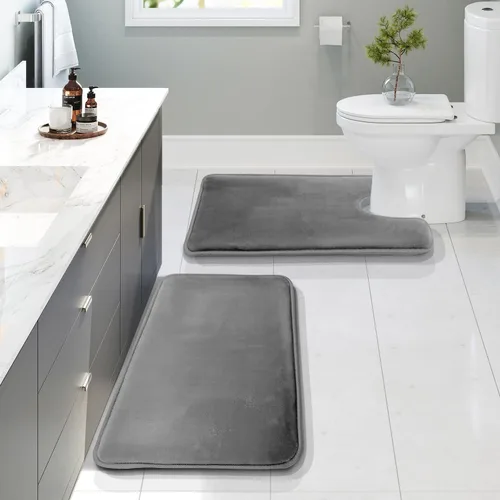 Vista 71 de Clara Clark tapete para baño, regadera o tina, de gomaespuma, negro, antiderrapante Camel Oro