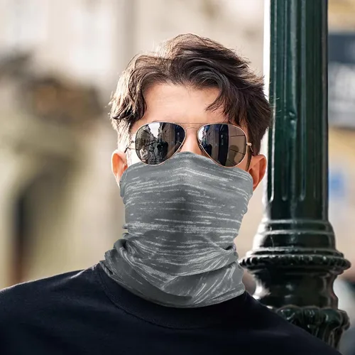 Vista 2 de Polaina para el cuello, bufanda, protección solar y resistente al viento para pesca, senderismo, ciclismo, patio, trabajo, al aire libre, barbacoa