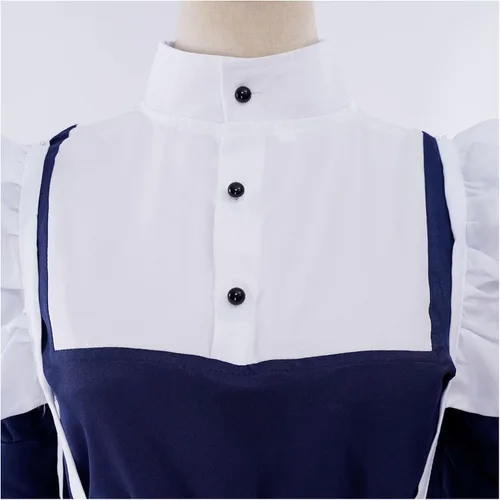Vista 4 de Anime Cosplay Maid Outfit Black Butler Anime Maid Outfit Mer-Rin Maid Uniform Halloween Party Maid Uniform Costume