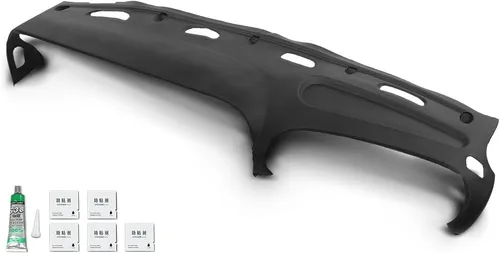 Vista 10 de PIT66 TPE Funda para salpicadero, Panel de tablero, Compatible con camioneta Dodge Ram 1500, 2500, 3500, 1994-1997, Marrón Flexible brown TPE Ram
