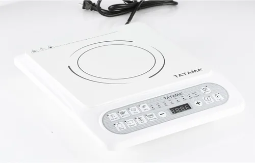 Vista 7 de TAYAMA Placa de inducción blanca de 1500 vatios con 8 ajustes