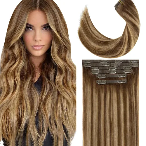 Vista 10 de Lacer Extensiones de cabello humano Remy sin costuras, color negro #1, ultra fino, doble trama de poliuretano, invisible, 7 unidades, 4.33 oz