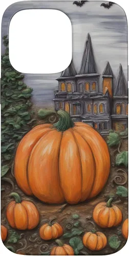 Vista 21 de iPhone 16 Vintage Floral Aesthetic Halloween Pumpkin Fall Autumn Case