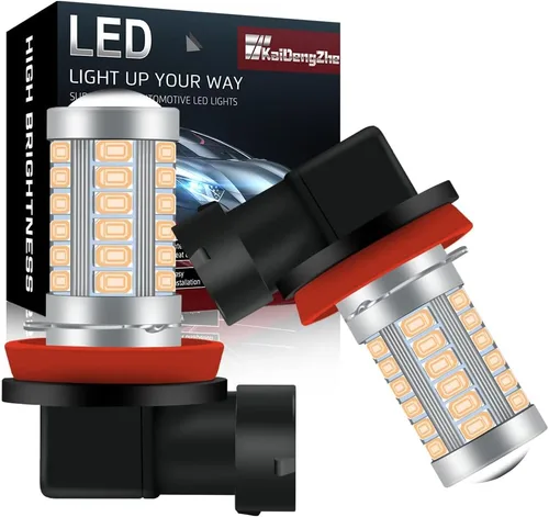 Vista 12 de Bombillas antiniebla H7 6500K de xenón blanco fresco superbrillante DRL 5730 33-SMD 12V diurnas luces antiniebla conducción DRL luces LED bombillas