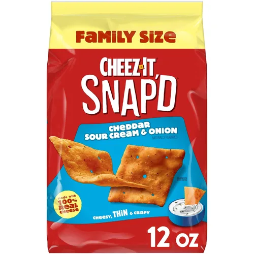 Vista 14 de Cheez-It Snap'd - Pasabocas horneados de doble queso, bolsa de 3.6 onzas (paquete con 6 bolsas)