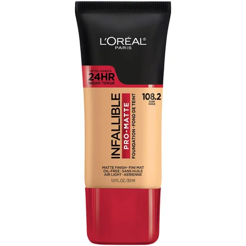 Vista 10 de L'Oreal Paris Cosmetics Makeup Infallible Pro-Matte - Base líquida de larga duración, True Porcelain, 1 onza líquida.
