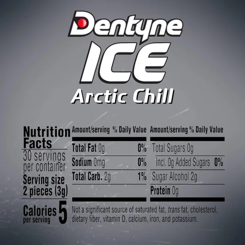 Vista 2 de Dentyne Ice Sugar Free Gum (Arctic Chill 60 Piece Pack of 4)