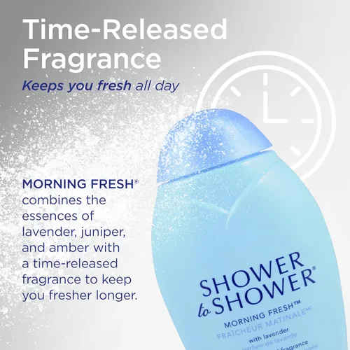 Vista 6 de Shower to Shower Morning Fresh - Polvo corporal, 8 onzas (paquete de 3)