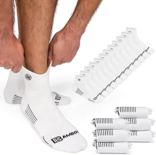 Vista 30 de Calcetines de rayón de bambú premium para hombre, absorben la humedad, control de olor, suela acolchada, calcetines de trabajo transpirables Surtido
