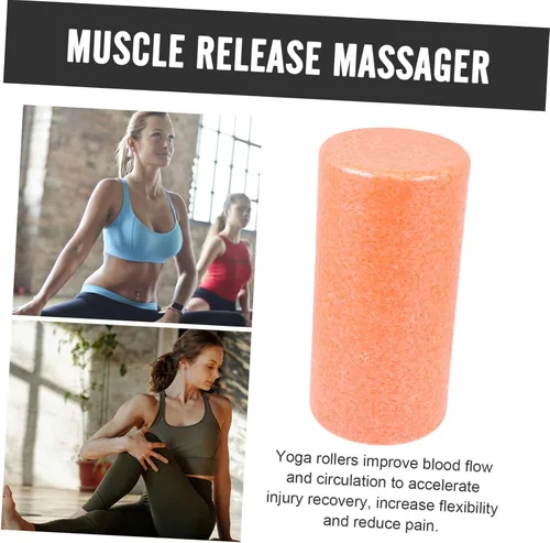 Vista 3 de Yoga Massage Roller Extra Firm High Density Epp Orange
