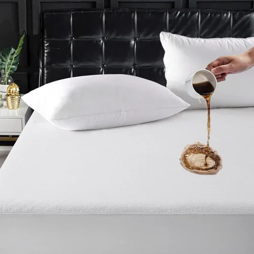 Vista 8 de TASTELIFE Protector de Cama Gemela Impermeable, Funda de Colchón Ultra Suave y Transpirable con Bolsillo Profundo Ajustable de hasta 8"-21