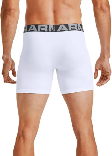 Vista 2 de Under Armour Boxerjock 6 Boxerjock de algodón cargado para hombre (3 unidades)
