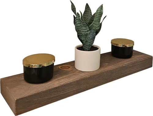 Vista 36 de joelsantiques Estantes flotantes de madera de 18 pulgadas para pared, 18 x Beige