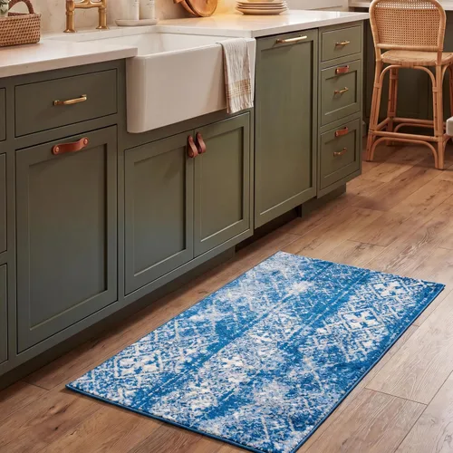 Vista 51 de SAFAVIEH Alfombra de área 8x10 - Colección Adirondack - Grande - Negro y plateado, diseño marroquí bohemio, no suelta pelusa y fácil de limpiar