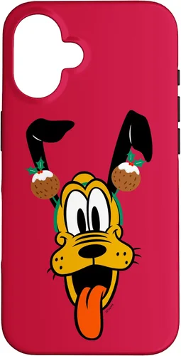 Vista 32 de Disney Plutón - Funda para iPhone 17 con diadema de pudín navideño