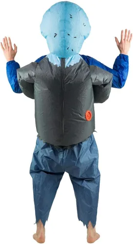 Vista 4 de Bodysocks Fancy Dress Disfraz inflable de rehén zombi aterrador de Halloween para adultos (talla única)