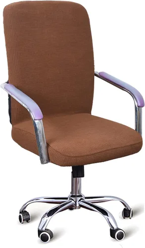 Vista 11 de YOPOIY Funda impermeable para silla de computadora, funda elástica para silla de oficina con funda para reposabrazos gratis, extraíble y lavable