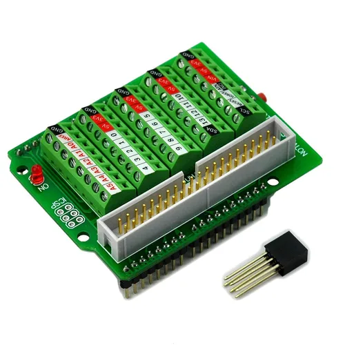 Vista 4 de Electronics-Salon Módulo Breakout de Bloque de Terminales de Tornillo Arduino, para Arduino UNO R3.