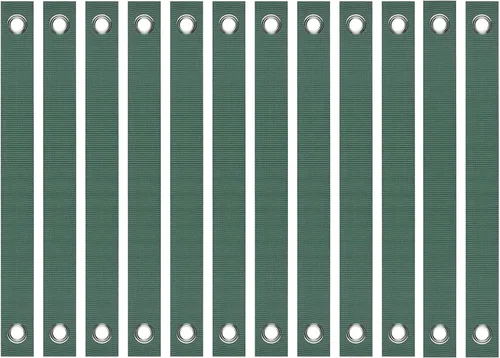 Vista 3 de Correas de árbol para estacar – 12 correas de soporte antivertido para estacas de árboles recién plantados y protección contra huracanes, lazos