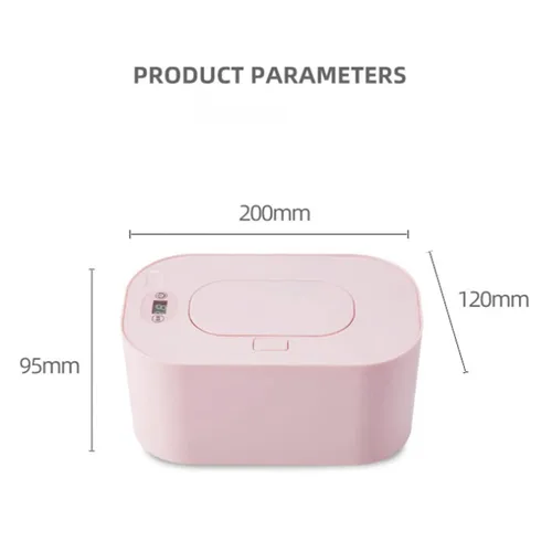 Vista 2 de Plplaaoo Calentador de toallitas para bebés con control de temperatura, calentador de toallitas portátil para uso en automóvil y hogar, dispensador
