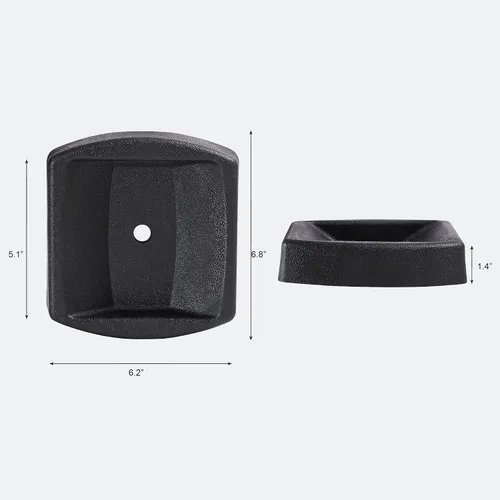 Vista 8 de LEORAY Jack Wheel Chock, Muelle de rueda de goma reforzada para caravanas y remolques (rueda doble)