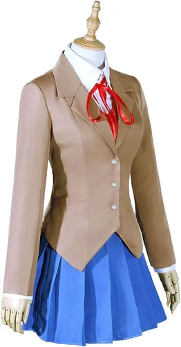 Vista 2 de Soyusunny Disfraz de uniforme escolar, disfraz de Halloween para mujer