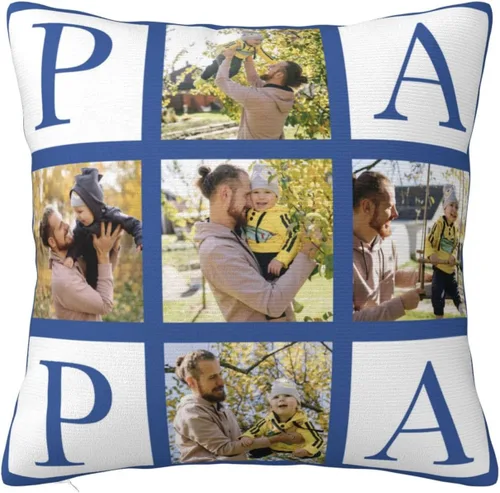 Vista 14 de Funda de almohada personalizada para regalos, funda de almohada personalizada con fotos, fundas de cojín para fotos, regalos personalizados