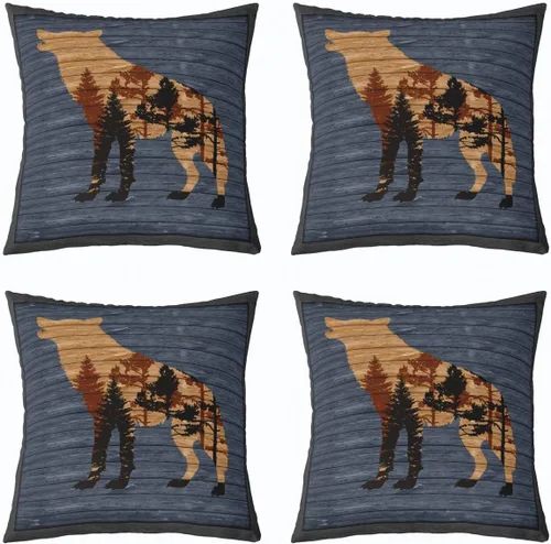 Vista 20 de Juego de 4 fundas de almohada con estampado de piel de vaca de 16 x 16 pulgadas, fundas de cojín de piel de vaca para sala de estar, dormitorio
