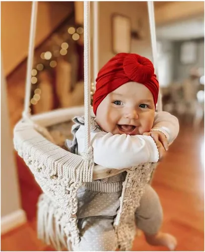Vista 4 de Baby Turban Newborn Turbans for Baby Girls Head Wraps Bow Hats for Newborns Baby Beanie Hats Headraps