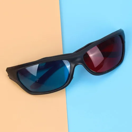 Vista 4 de 5X Anaglifo rojo y azul Dimensional 3D Vision Gafas para TV Juego DVD