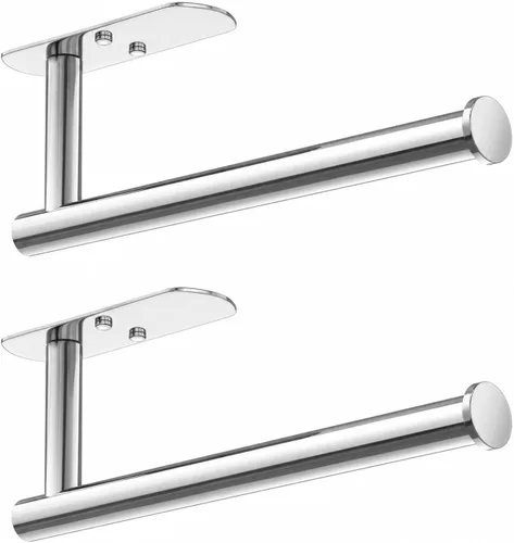 Vista 17 de VAEHOLD Soporte adhesivo para toallas de papel, rollo negro que se adhiere a la pared, acero inoxidable SUS304